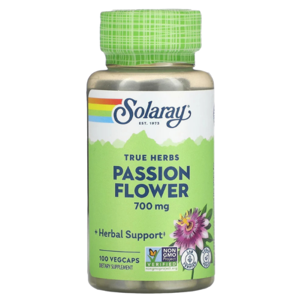 Solaray Passion Flower Supplement Capsules