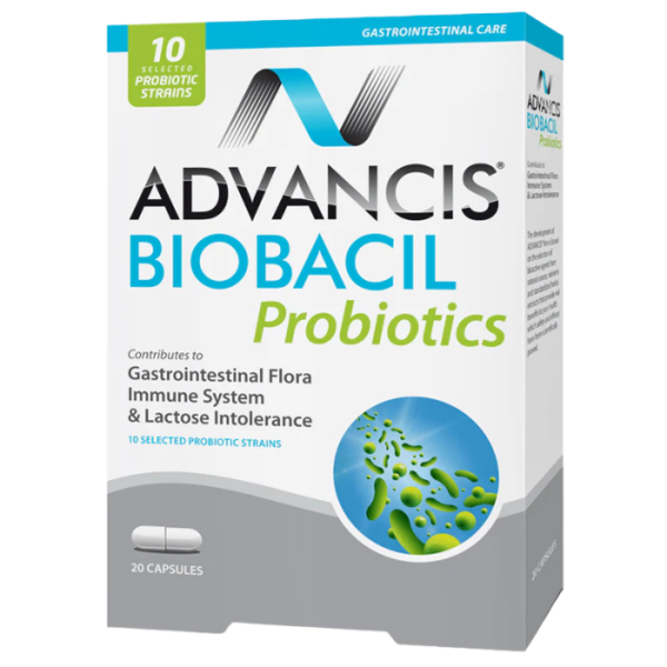 Advancis BIOBACIL Probiotic Tablets For Lactose Intolerance And Gastrointestinal Health