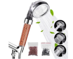 Filtered Hand Held Shower Head Ionic Head Help Reduces Hair Loss Rainfall Spa Water Saving - Image 