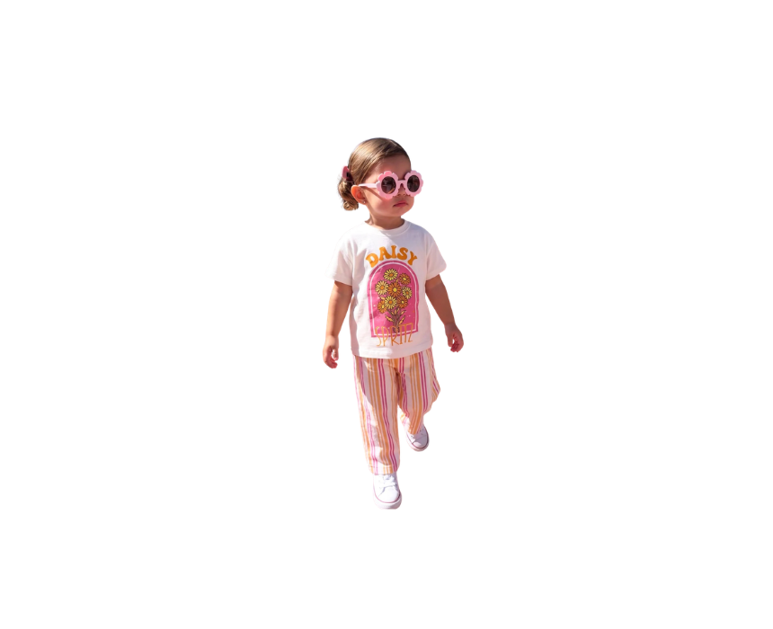 122 Daisy Pants & Tshirt Set - Image 1