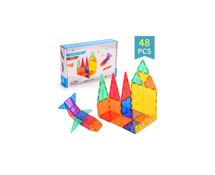 127 Magnetic Tiles 48 Peices - Image 1