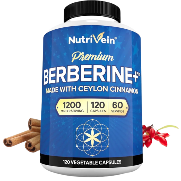 Nutrivein Premium Berberine Cinnamon Supplement Capsules