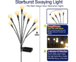 TONULAX Solar Garden Lights Outdoor Decor - Image 