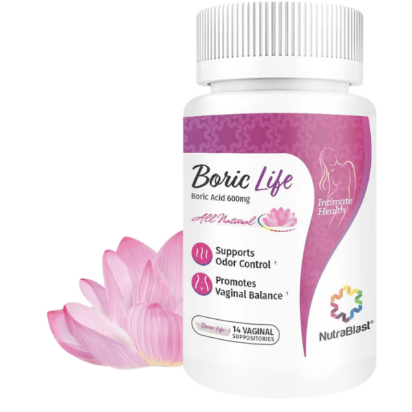 NutraBlast Boric Acid Vaginal Suppositories