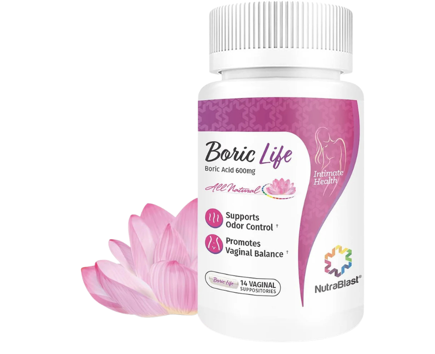 13 NutraBlast Boric Acid Vaginal Suppositories - Image 1