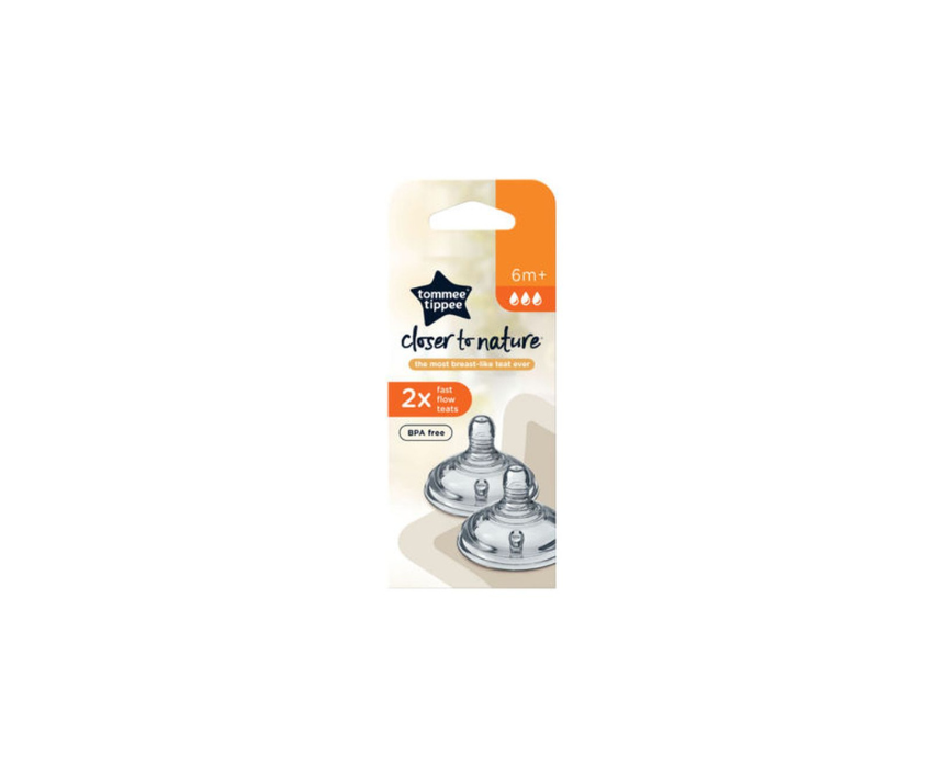 130 Baby Teats Fast Flow Tommee Tippee - Image 1