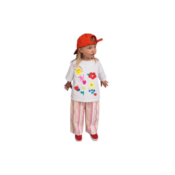 The Colorful Garden Pants & Tshirt Set
