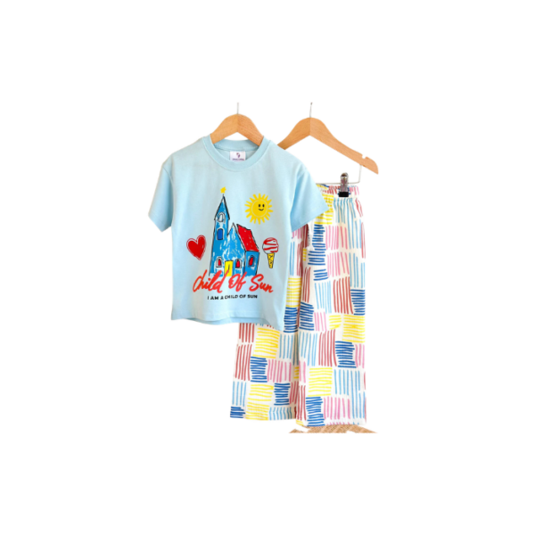Child Of Sun Voyage Pants & Tshirt Set