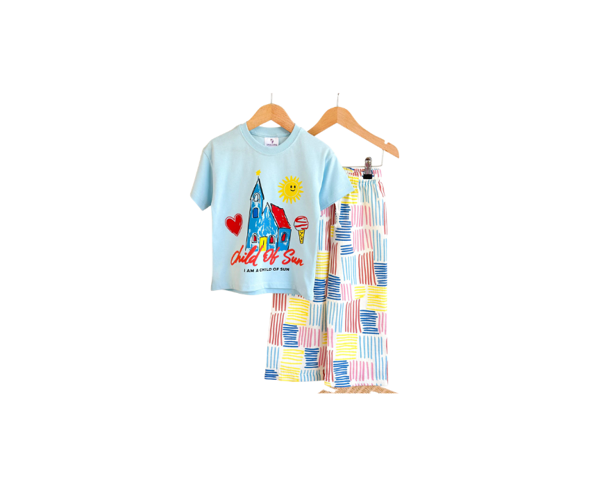 135 Child Of Sun Voyage Pants & Tshirt Set - Image 1