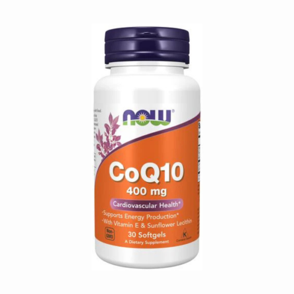 NOW CoQ10 400 mg High Potency with Vitamin E
