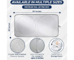 EcoNour Patented Design For Car Windshield Sun Shade - Image 