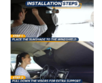 EcoNour Patented Design For Car Windshield Sun Shade - Image 