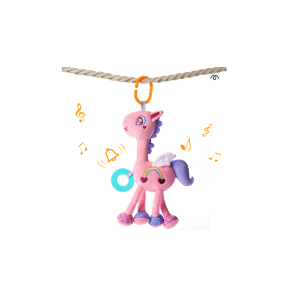 Pink Horse Hanging Rattle