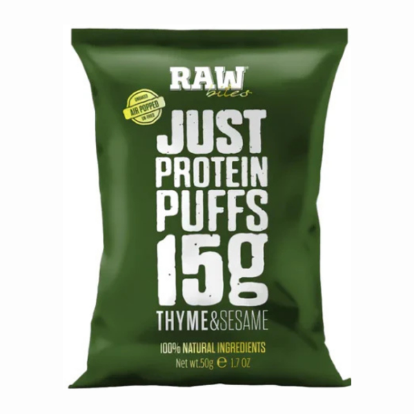 RawBites Thyme and Sesame Protein Puffs