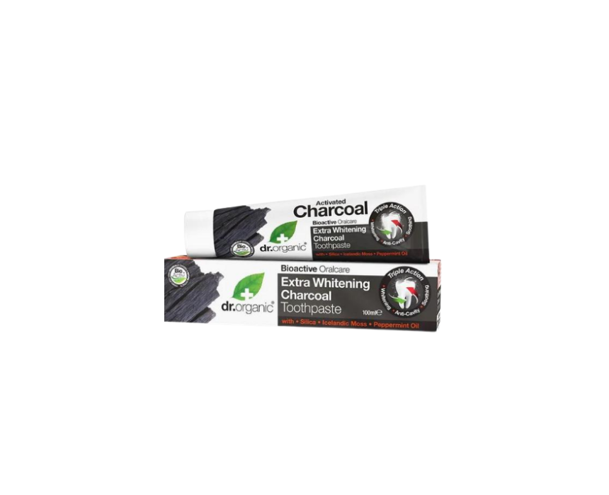 160 Toothpaste Charcoal Dr Organic - Image 1