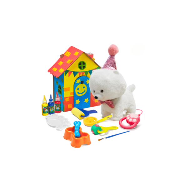 Walking Puppy Set With House