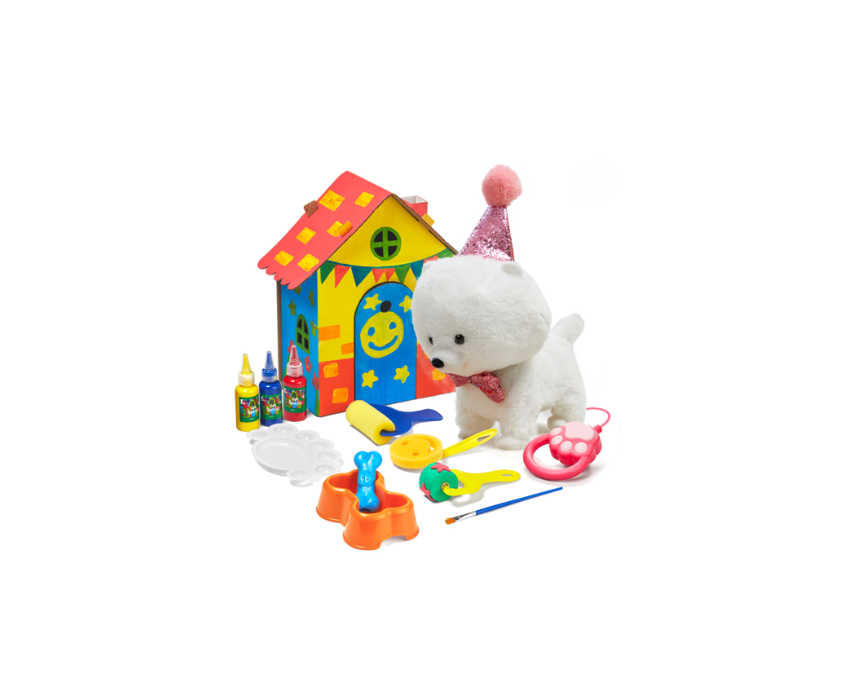 162 Walking Puppy Set With House - Image 1