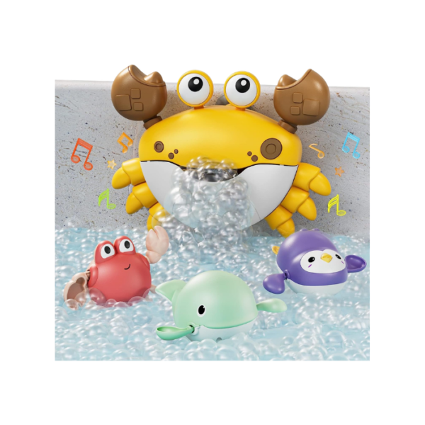 Musical Bubble Crab With 3 Swimming Animals