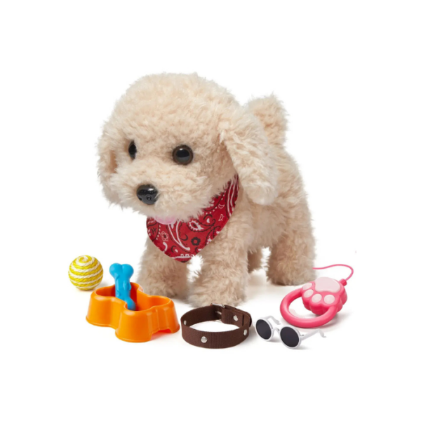 Walking Puppy Set Gold