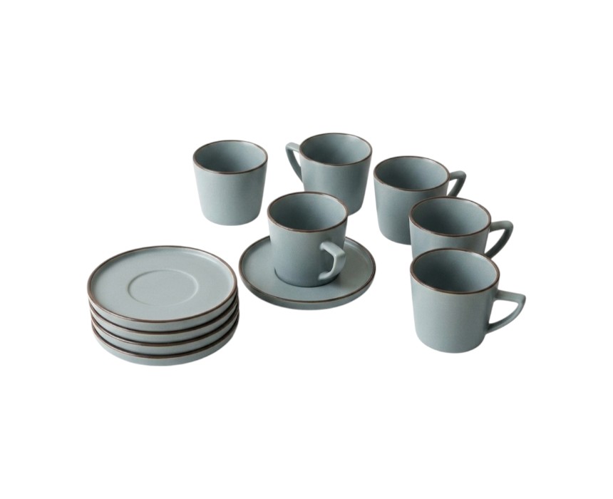 188591-1.jpg Ceramic Coffee Cup Saucer Set - Image 1