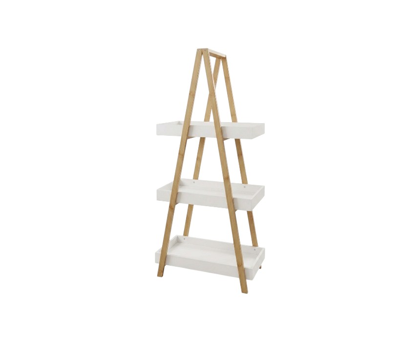 188622-1.jpg Bamboo Ladder Shelf Organizer - Image 1