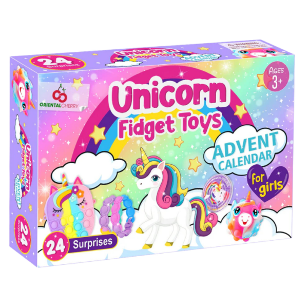 Kids Advent Calendar Toys Unicorn