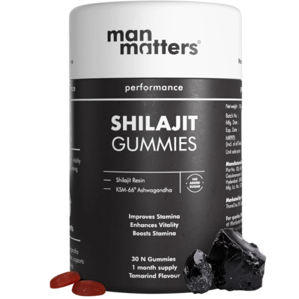 Man Matters Pure Himalayan Shilajit Gummies With Ashwagandha