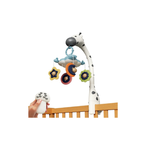 Crib Mobile Yellow Giraffe White Zebra