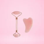 Rose Quartz Roller & Gua Sha Set - Image 