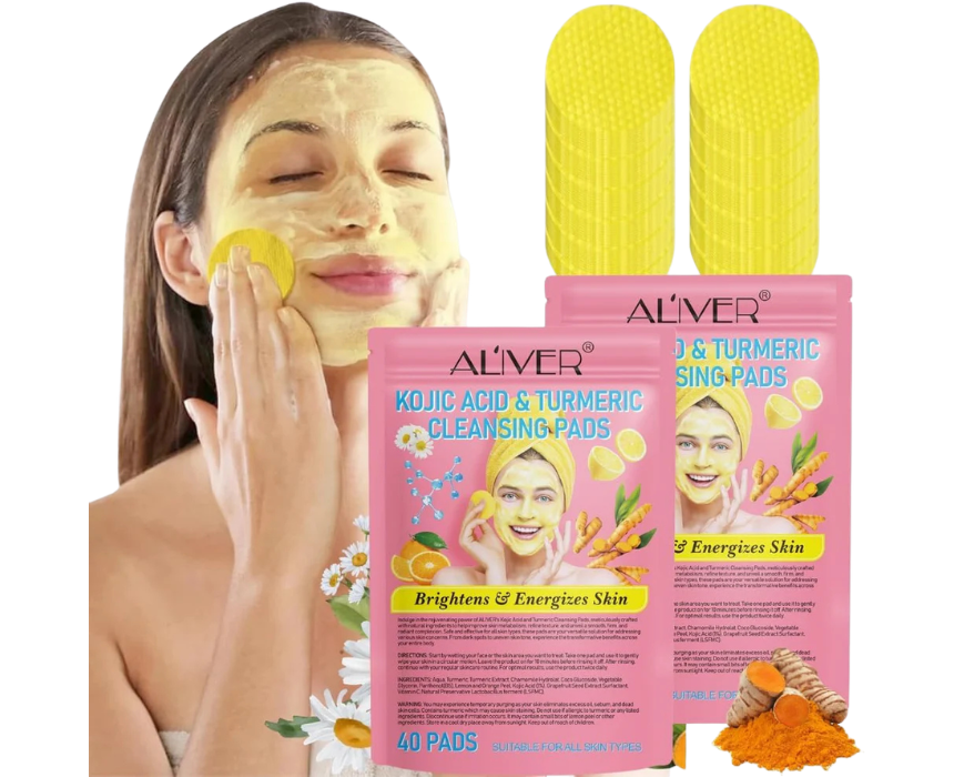 2 KANZA Exfoliating Cleansing Pads Skin Brightening - Image 1