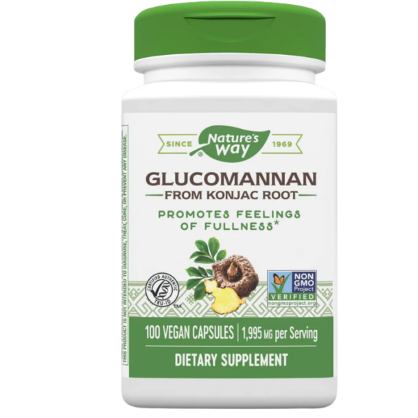 Natures Way Premium Herbal Glucomannan from Konjac Root