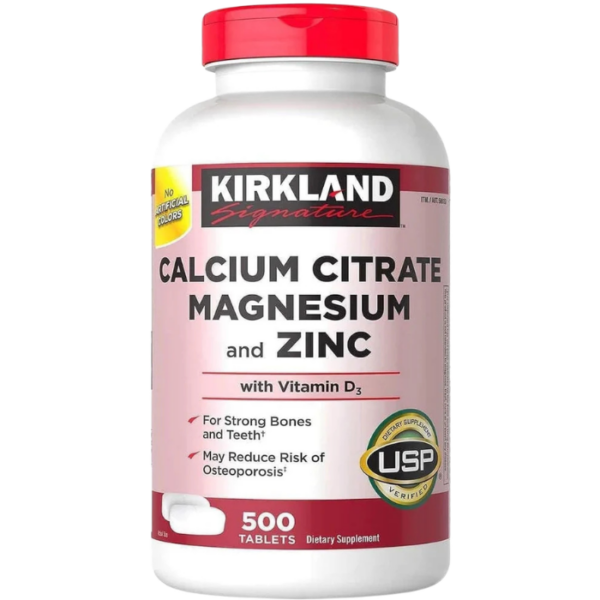 Kirkland Signature Calcium Citrate Magnesium And Zinc With Vitamin