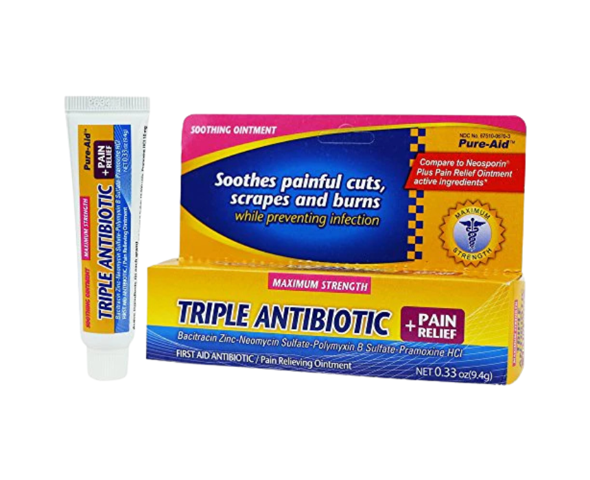 2 Pure Aid Triple Antibiotic Pain Relief - Image 1