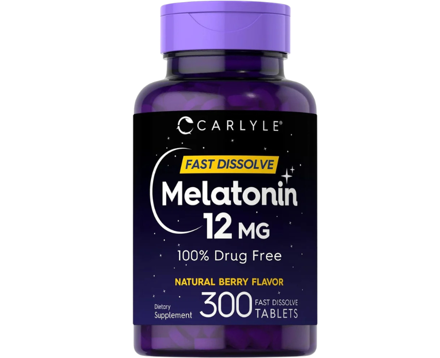 2 Carlyle Melatonin Fast Dissolve Drug Free Natural Berry Flavor Vegetarian - Image 1
