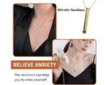 Anxiety Relief Breathing Necklace LUVV Breathe Rose - Image 