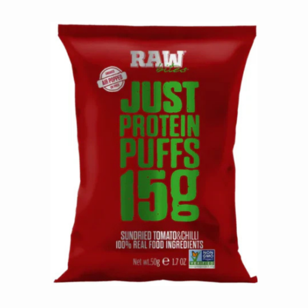 RawBites Sundried Tomato and Chili Protein Puffs