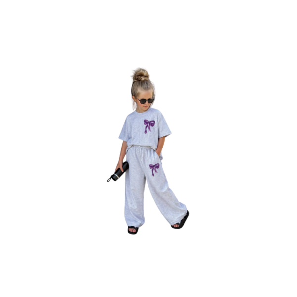 The Purple Ribbon Pants & Tshirt Set