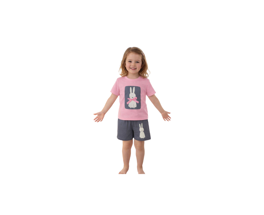 240 Pyjamas Pink Bunny - Image 1
