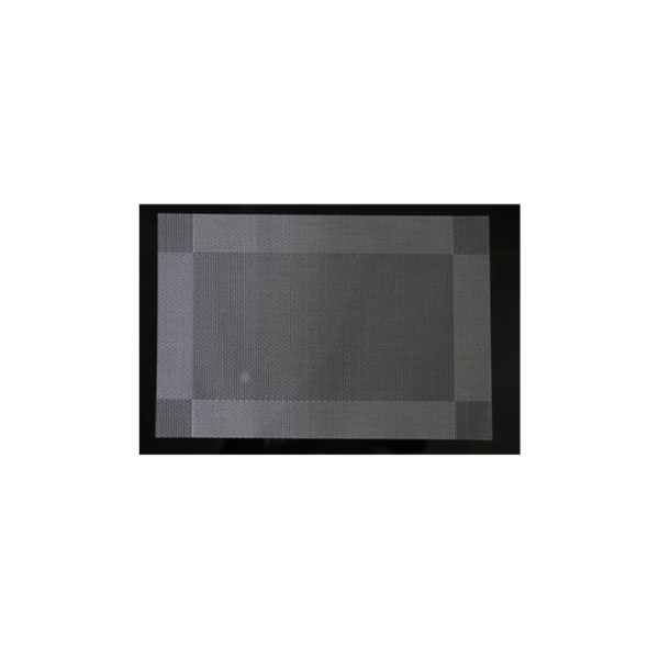 Rectanglar Two-Toned Silver Sous-Plats