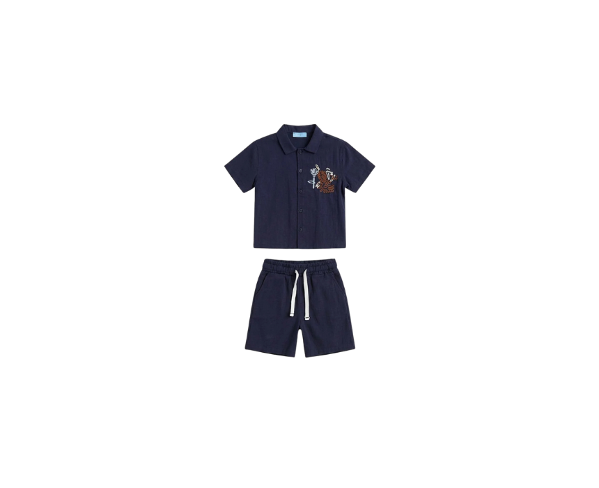 250 Los Angeles Navy Shorts & Tshirt Set - Image 1