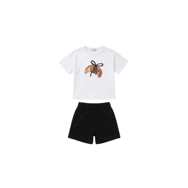Croissant Shorts & Tshirt Set