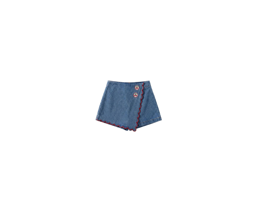 27 Cherry Denim Skort Kids - Image 1
