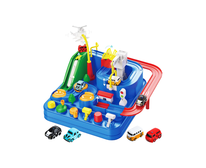 28 Car Adventure Race Track for Toddlers - Image 1
