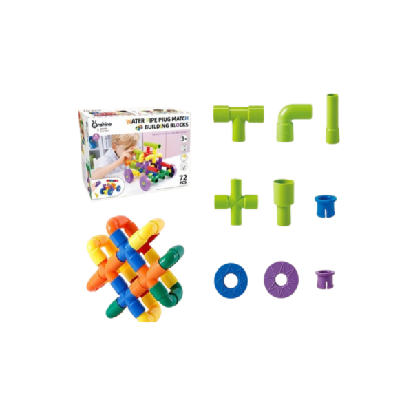 Water Pipe Plug Match Building Blocks