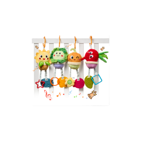 Potted Plant Baby Hanging Rattle Set