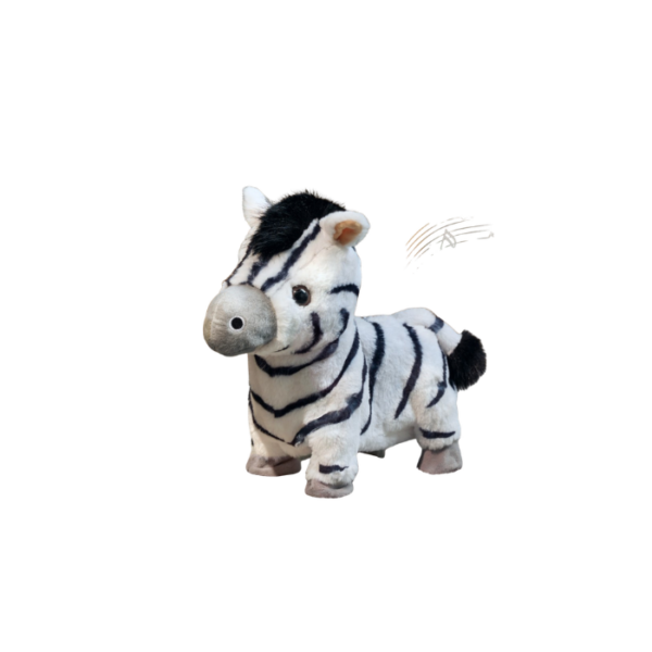 Singing Walking Talking Plush Zebra Toy