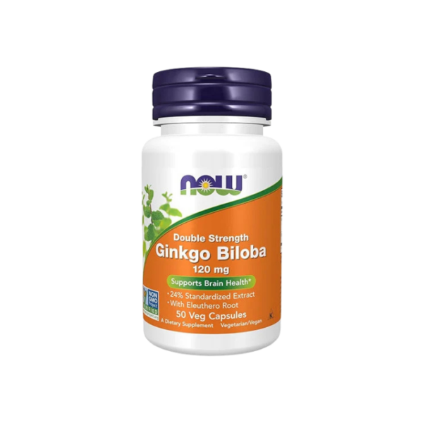 Now Supplements Ginkgo Biloba Memory Support Capsules