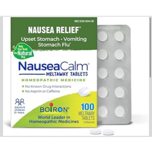 Boiron NauseaCalm Relief Meltaway Tablets Non Drowsy