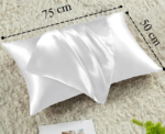 Satin Pillowcase For Hair And Skin White - Image 