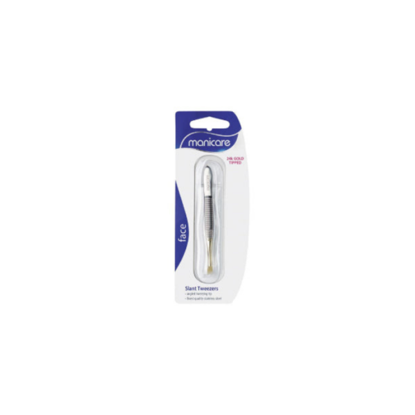 Slant Tweezers Gold Manicare